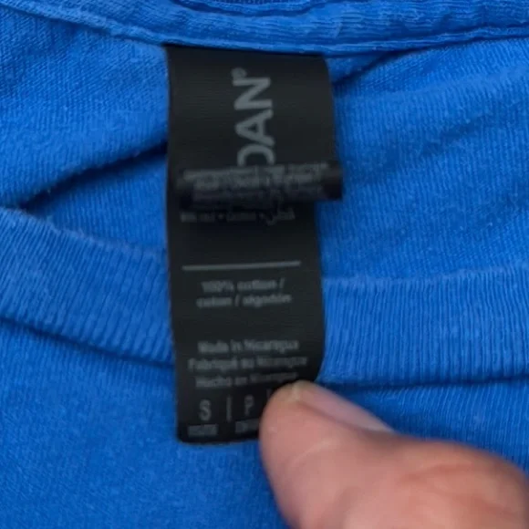 Lin Manuel Miranda Blue Kids T-Shirt, size small - Picture 3 of 7